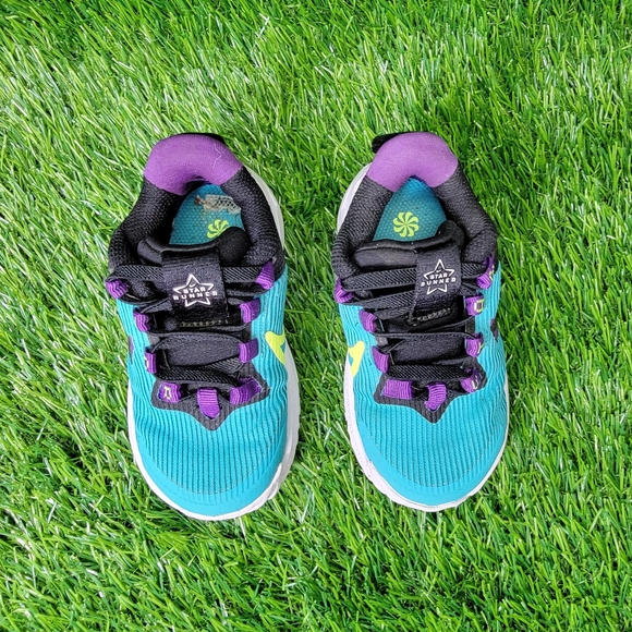 Nike Star Runner 4 Teal Purple Cosmo Baby Toddler Boy Girl Size 6C With Box - Picture 2 of 10
